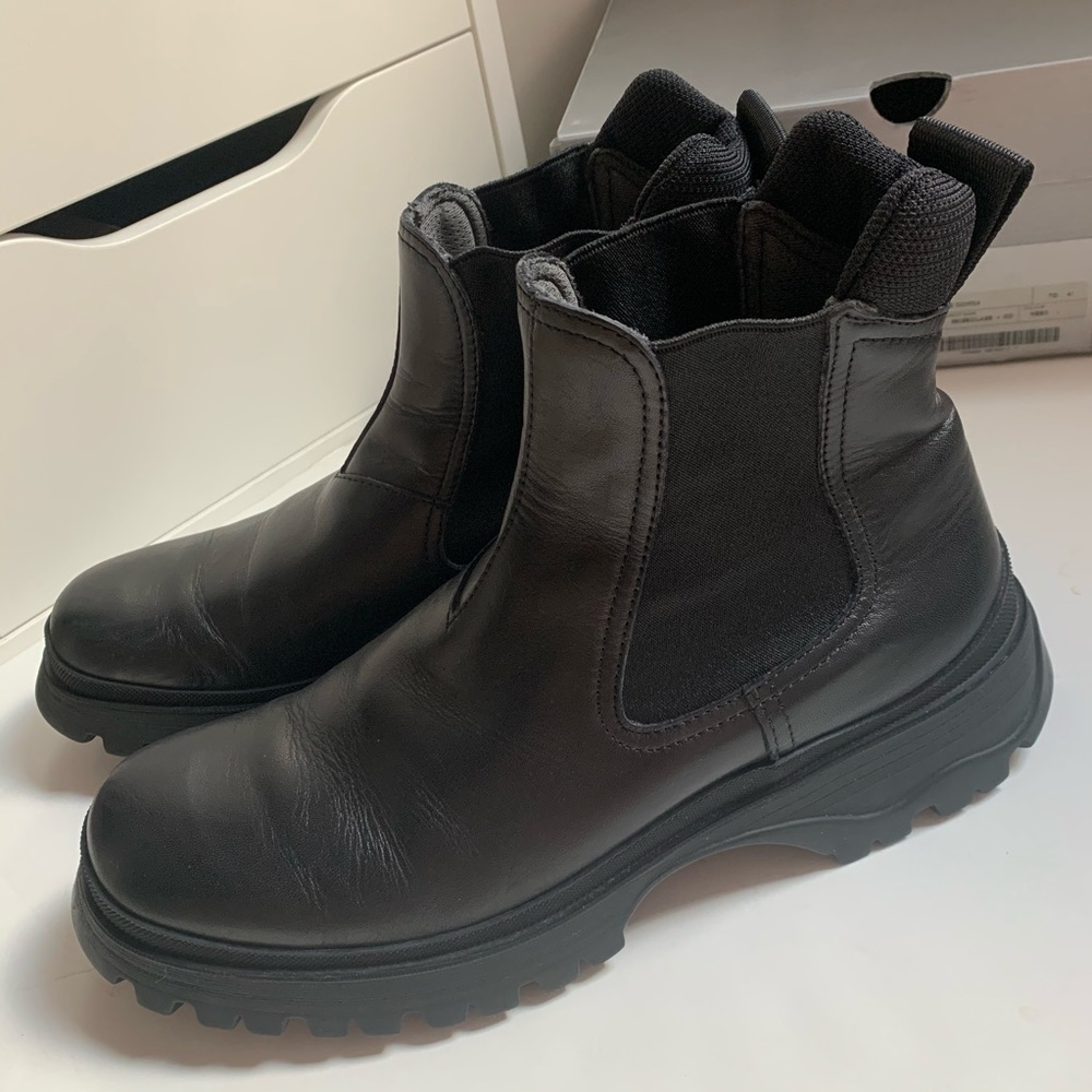 Prada Chunky Combat Lug Sole Boots bootie ankle